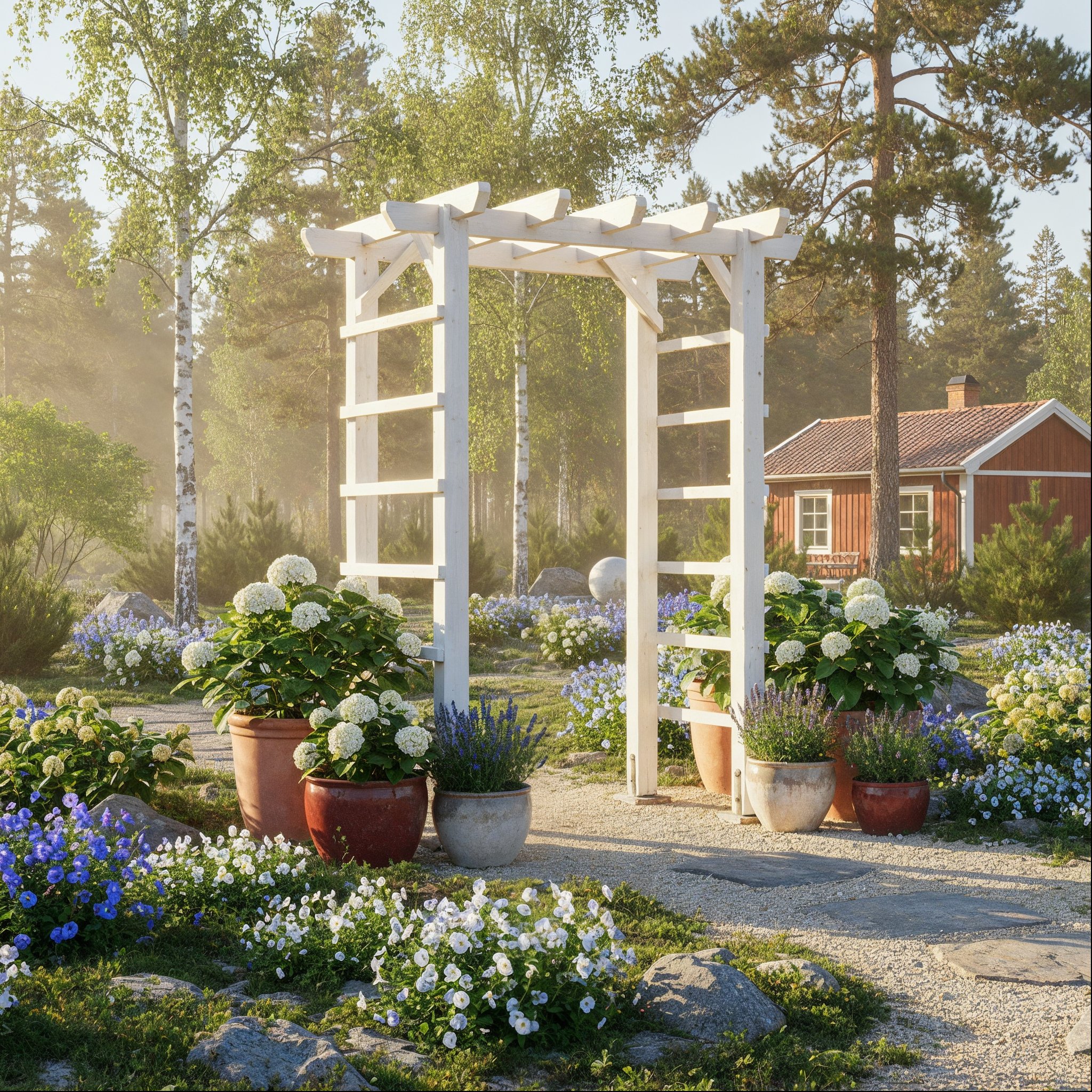 Trädgårdsportal – Byggbeskrivning