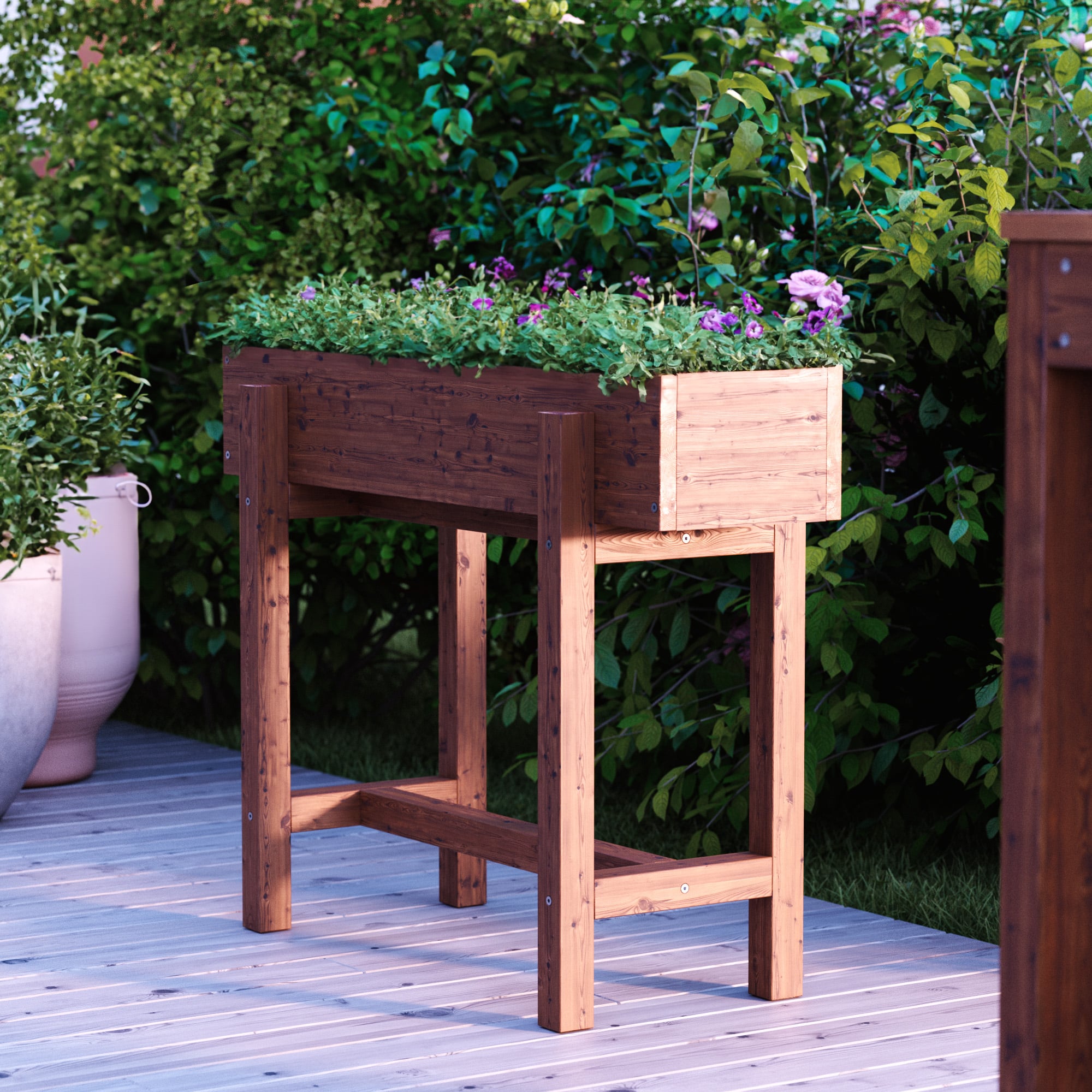 Upphöjd odlingsbädd 100x20cm – Byggbeskrivning