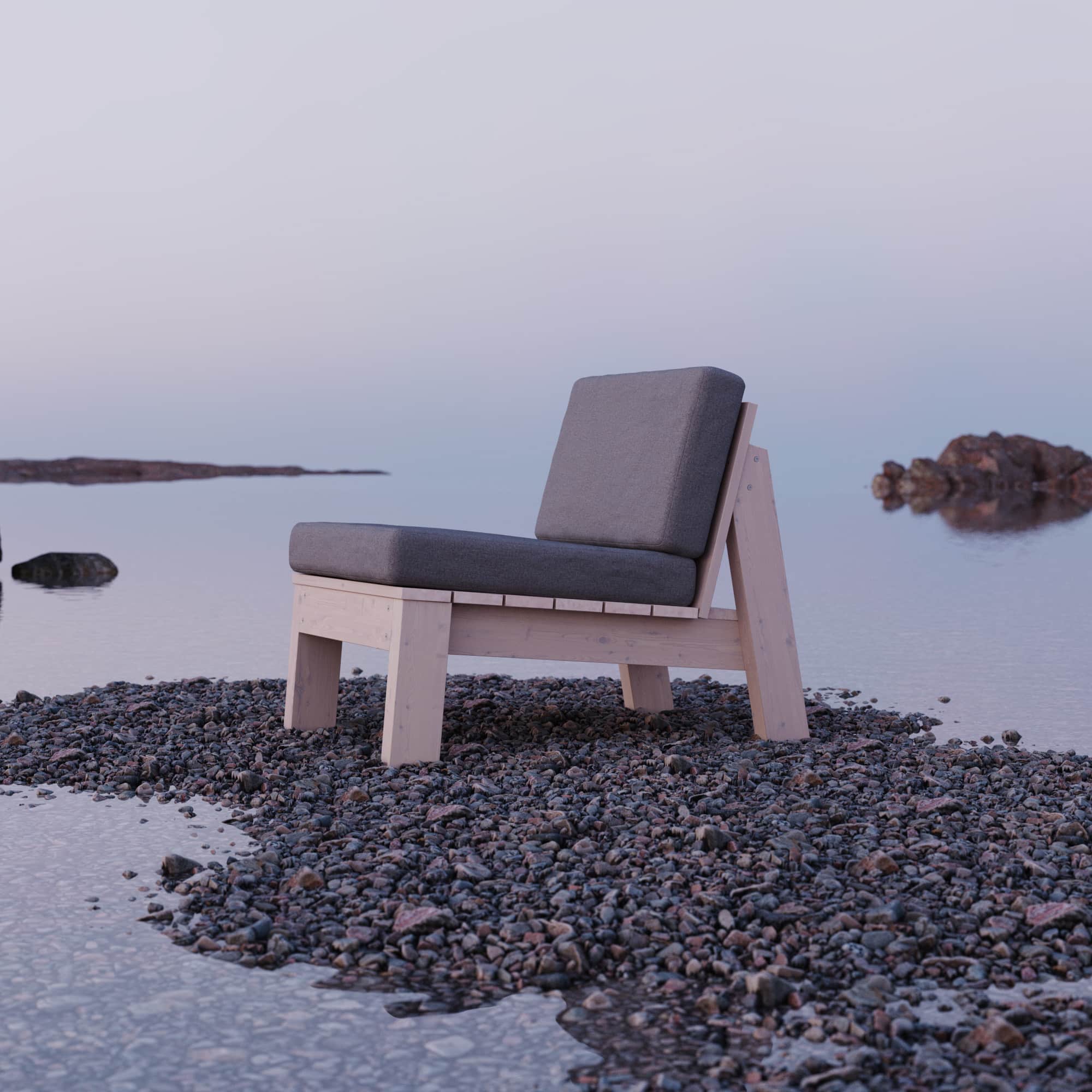 Lounge Alhammar 60×60 cm – Byggbeskrivning