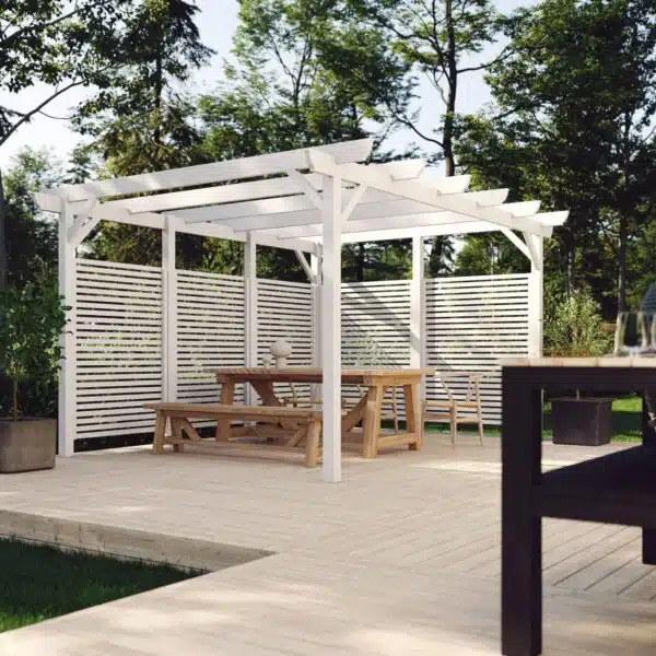 A self-built pergola