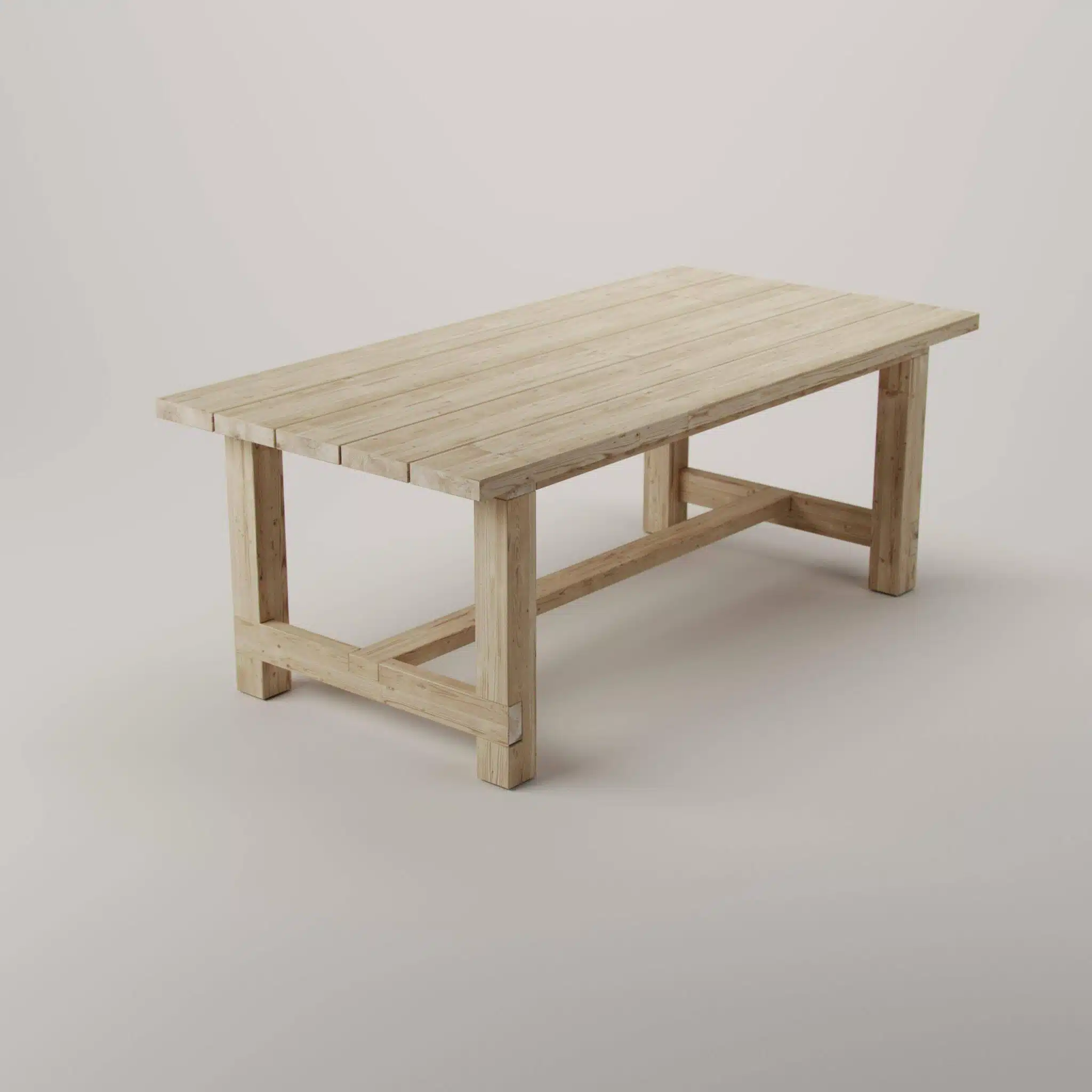Outdoor table sundholmen obliquely from the front