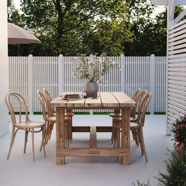 Build a wooden outdoor table