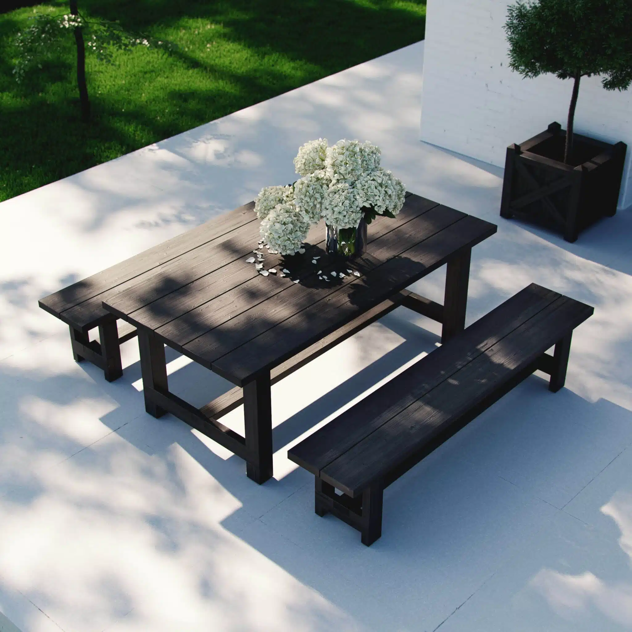 Outdoor table sundholmen black.