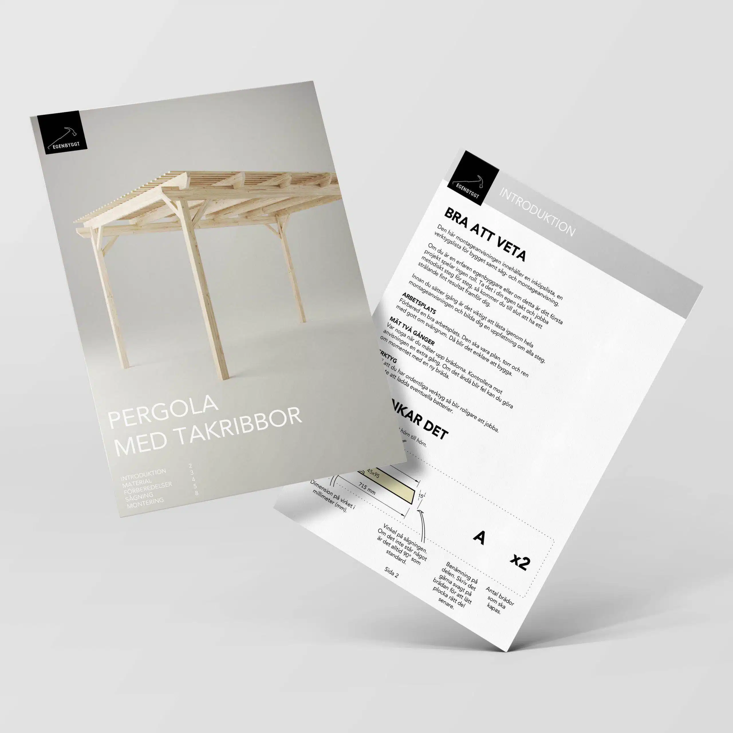 Pavillon mit Dachlatten Beispiel für eine Baubeschreibung