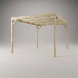 Pergola med indbyggede overliggere