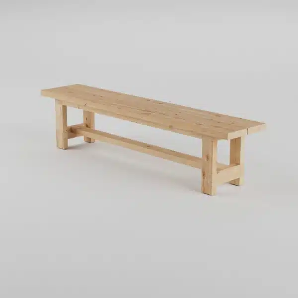 Outdoor bench Sundholmen angled from the front