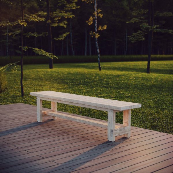 DIY plan for outdoor bench Sundholmen.