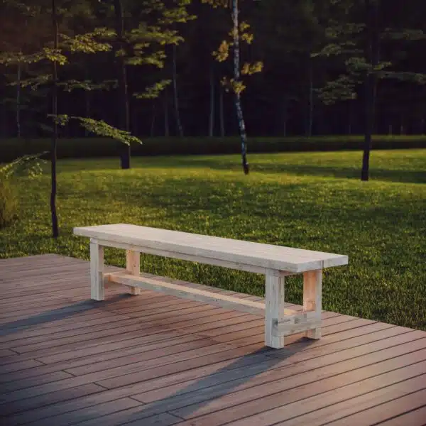 DIY guide for building the outdoor bench Sundholmen.