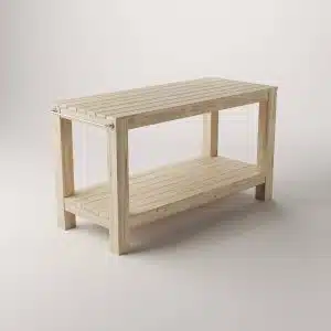 Utekjøkkenøy sett skrått forfra