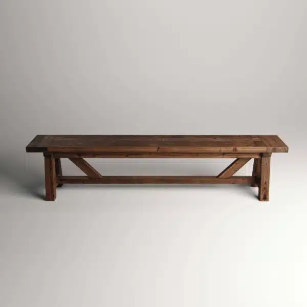 Stable bench front view