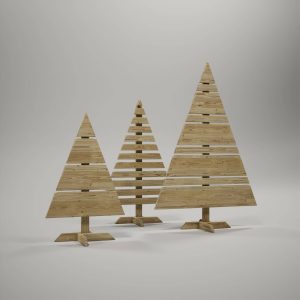 Byggbeskrivning på julgranar i trä som du kan bygga själv