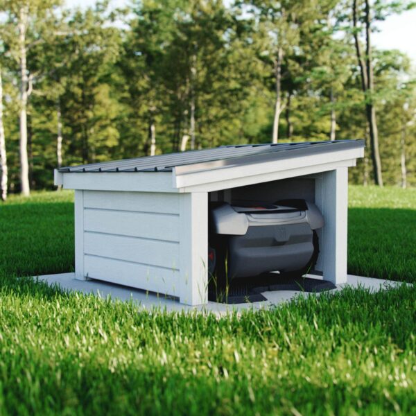 Garage for robotic lawnmower