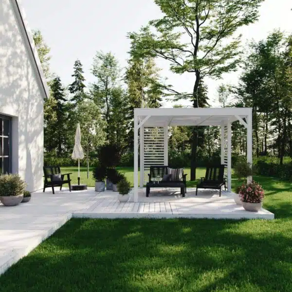 Build a pergola with walls