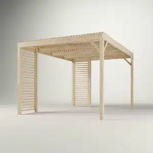 Pergola 3x4m med vægge - Egenbygget