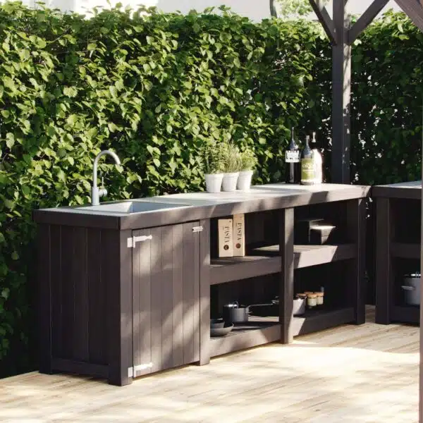 DIY guide for outdoor kitchen 250cm with tile slabs