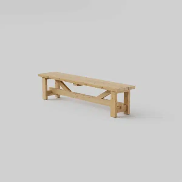 Enelund scandinavian bänk snett framifrån