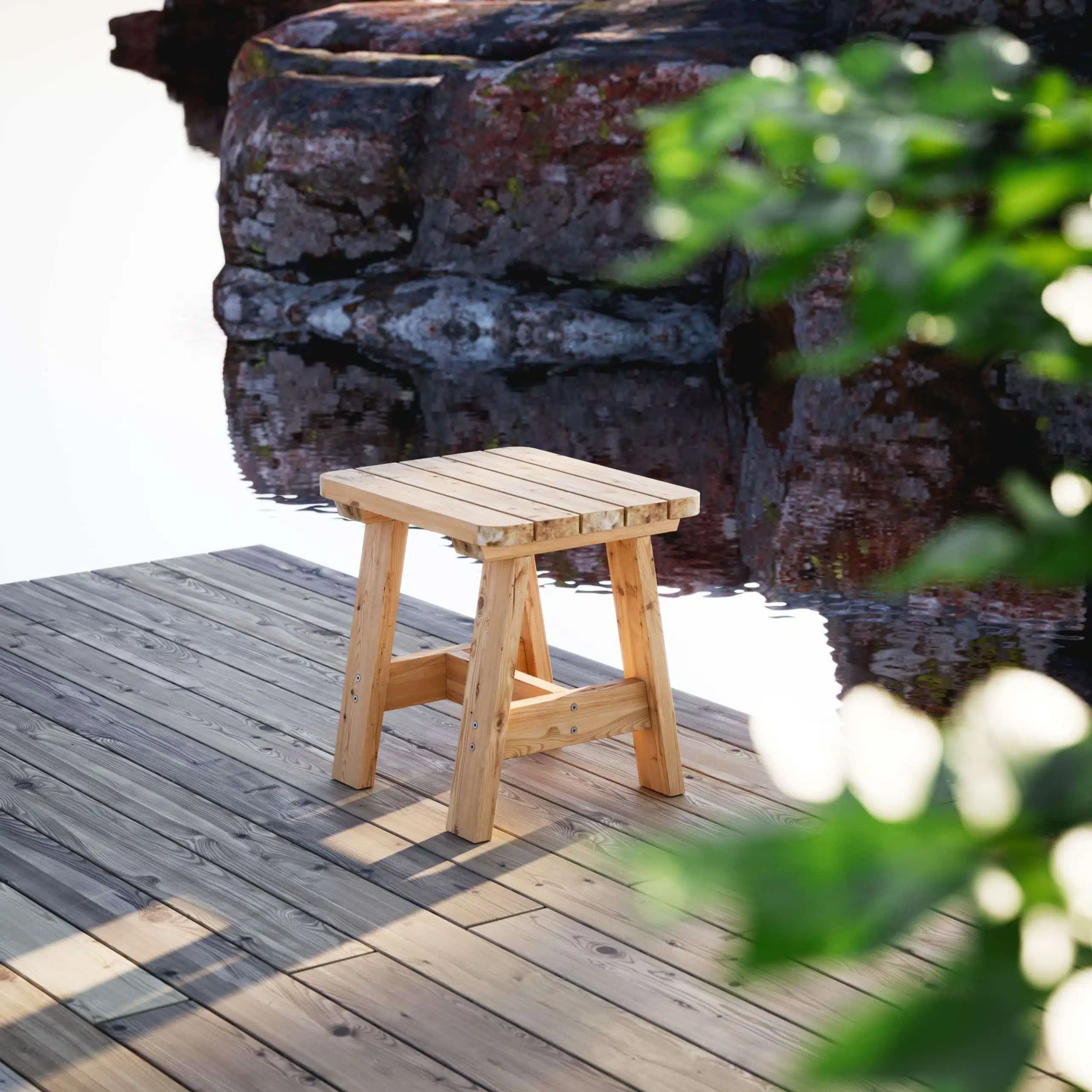 Bygg en pall i tre bygningsbeskrivelse