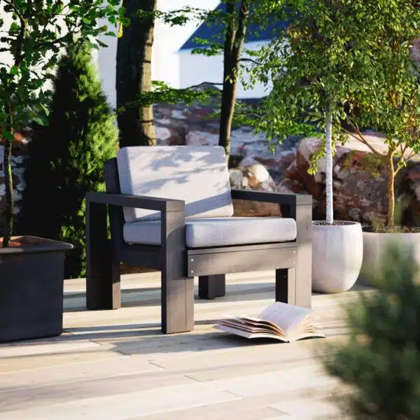 Custom-built Lounge Bovik DIY guide - drawing outdoor furniture construction description