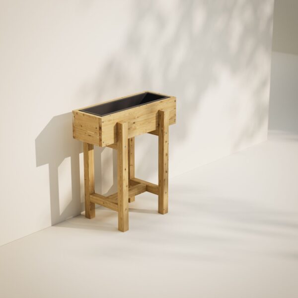 Build raised planting bed 60x20 cm DIY guide