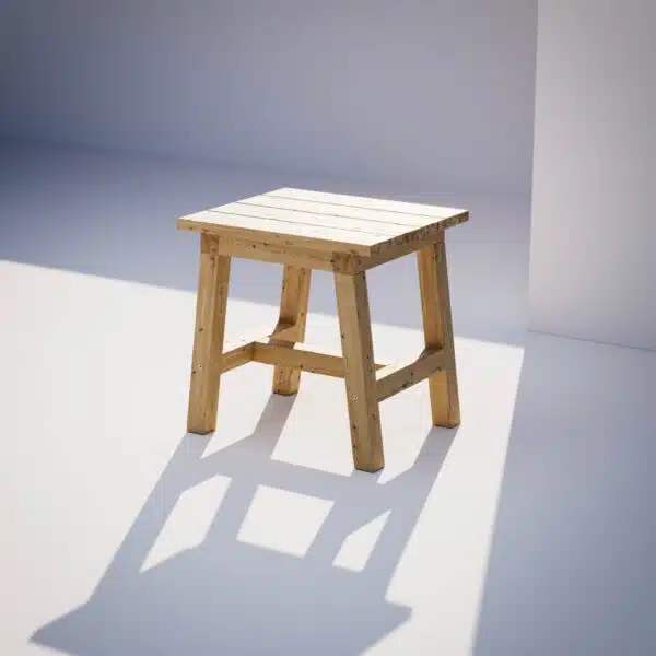 Construction description for a custom-built seat stool Sundholmen DIY guide