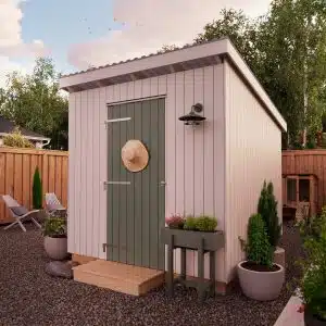 Byggebeskrivelse for et lite lager på 7 m2 - Egenbygd