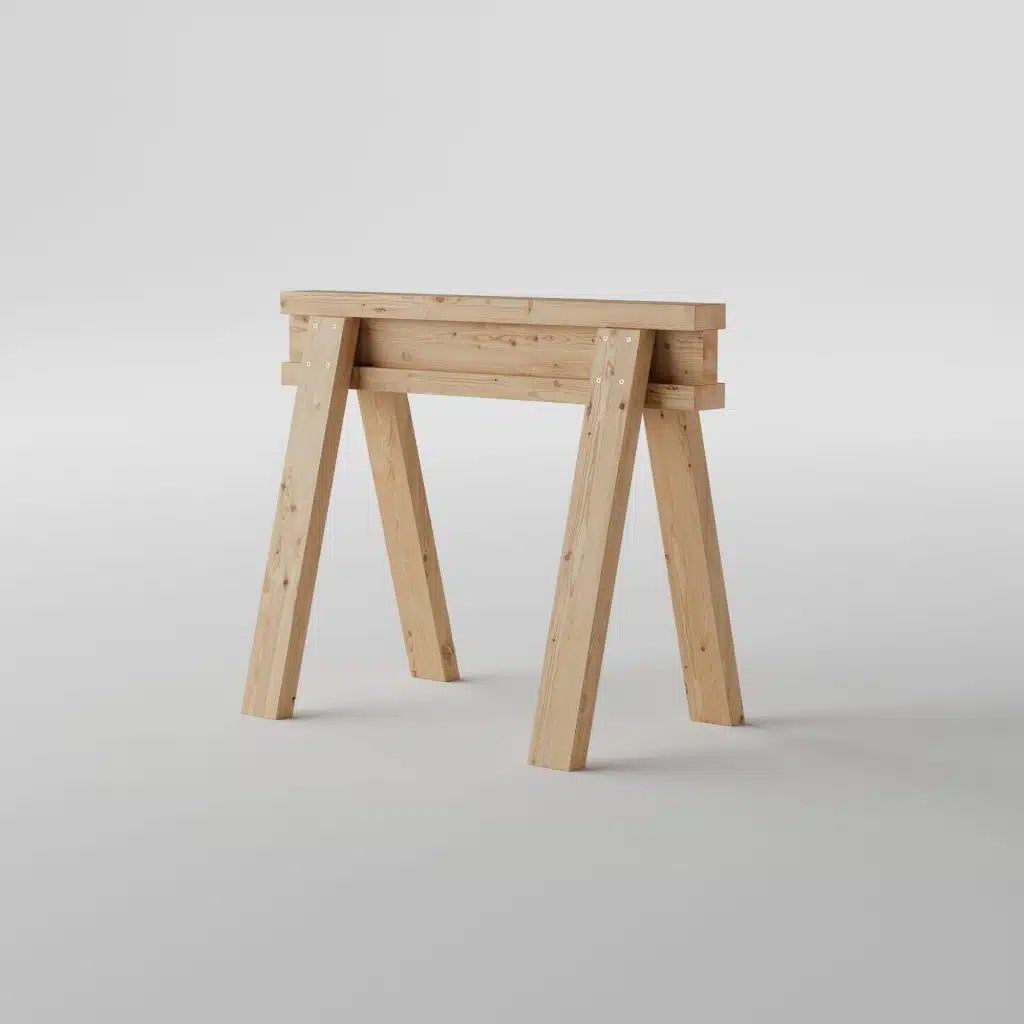 Sägebock schräg von vorne