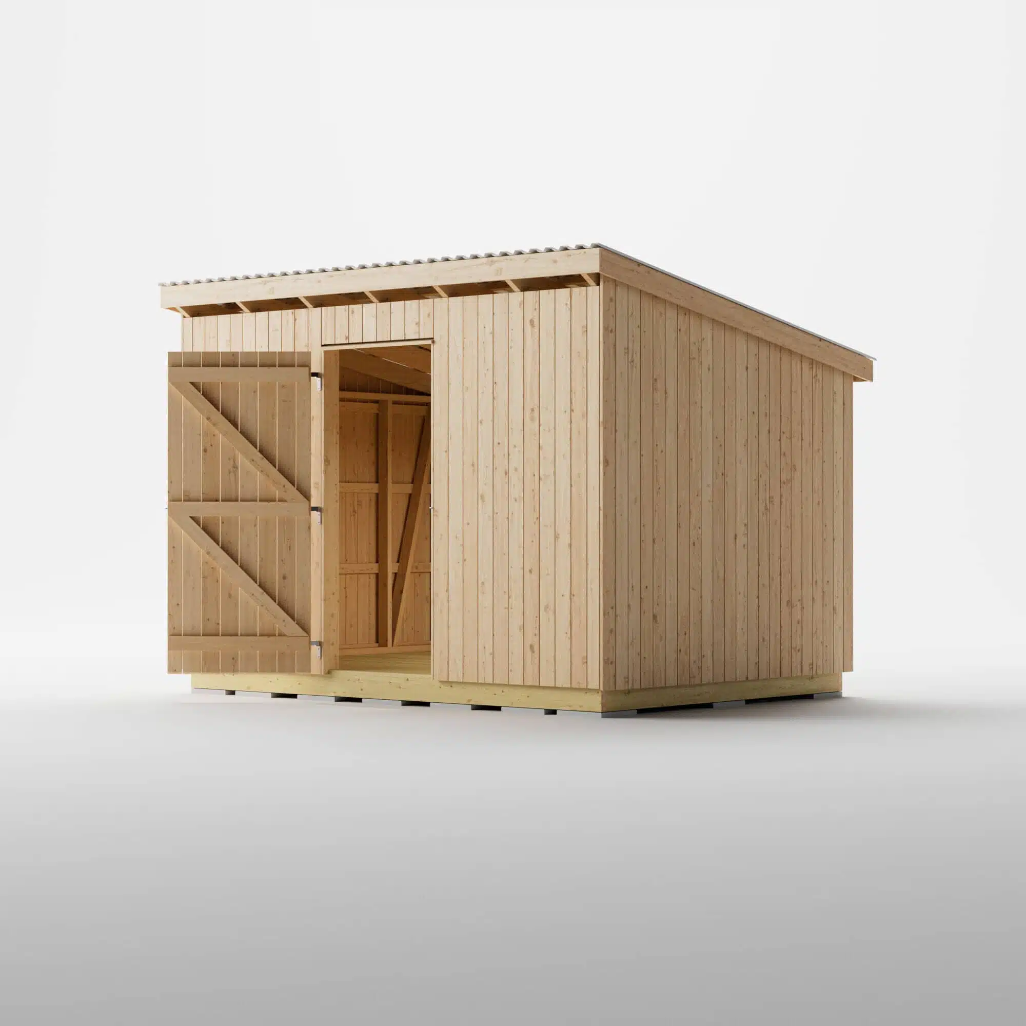 Byggebeskrivelse for å bygge et lager på 10 m2 - Egenbygd