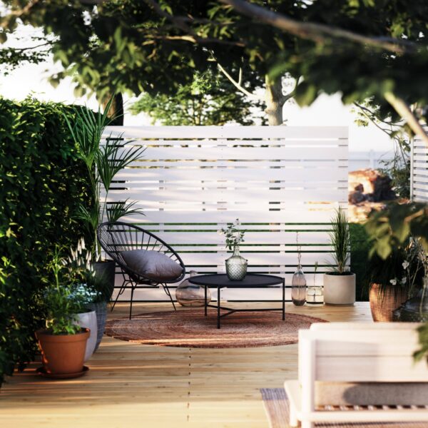 Build a privacy screen with different thicknesses