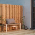 Privacy screen standing narrow slats - DIY Plan