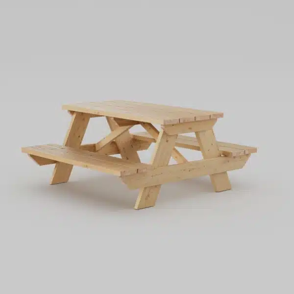 Build picnic table for children - Building Description