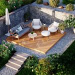 Terassi kalanruotokuviolla 3,7 x 3,7 m - Rakennusohjeet