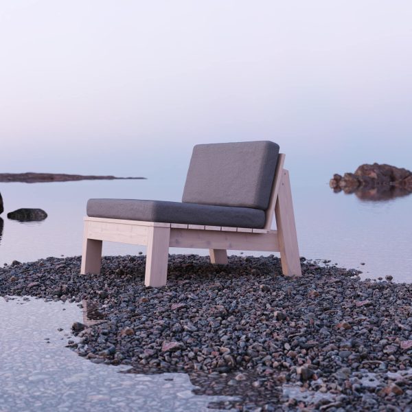 DIY plan lounge chair Alhammar 27" - Egenbyggt