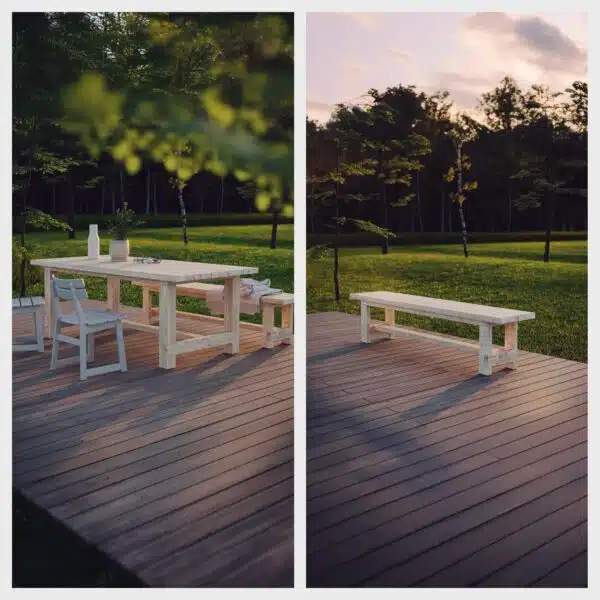 Sundholmen table and bench group