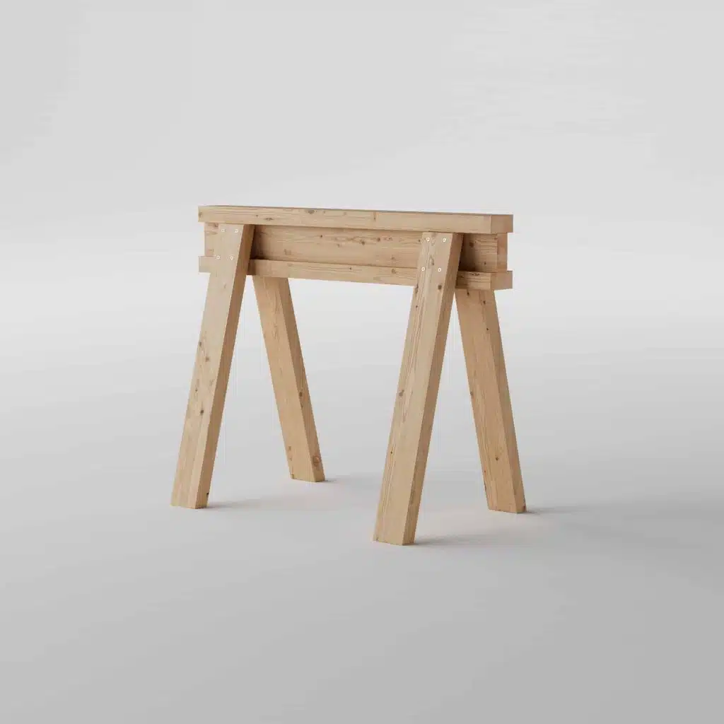 Enkel sågbock framsida