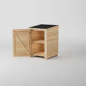 Uteskap S skrått fra front