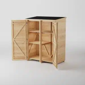 Bygg en dyneskrin uteskap størrelse medium høy.