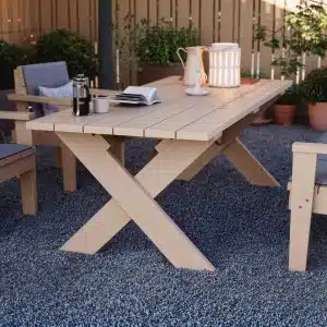 Construire une table à manger Linden avec notre description de construction.