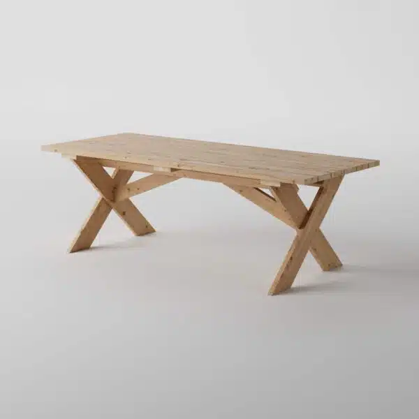 Linden dining table from a slight angle