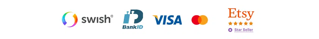 Logos för betalningsalternativ